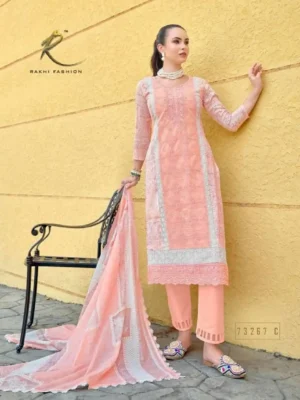 Premium Cotton With Bid Work