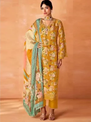 Katana With Embroidery Design