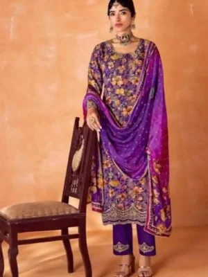 Katana With Embroidery Design