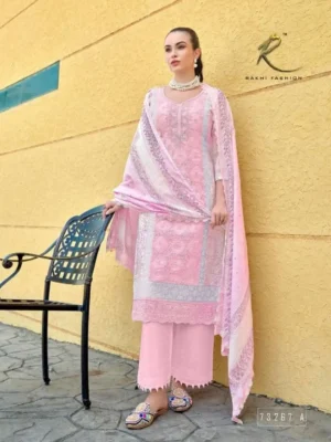 Premium Cotton With Bid Work